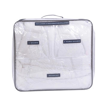 Custom Wholesale Large Clear Plastic Bag Quilt Packaging Sorage Bags With Zipper