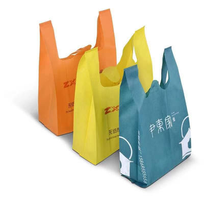 Custom eco friendly W Cut Non Woven Polypropylene Shopping Tote Bag